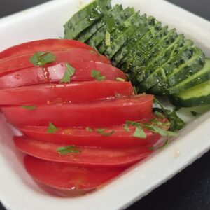Гарнитура домати и краставици150гр